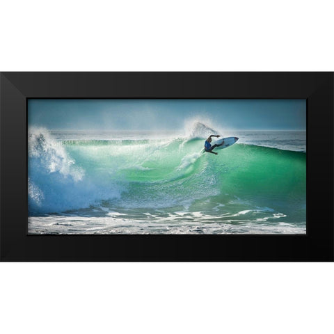 Beau - Hossegor Pro 2013 Black Modern Wood Framed Art Print by 1x