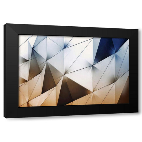 Trangles Art - Maastricht Black Modern Wood Framed Art Print by 1x