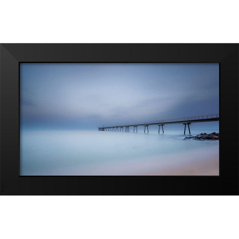 Ten Minutes Black Modern Wood Framed Art Print by Bengtsson