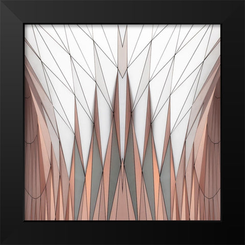 Organo Leggero Black Modern Wood Framed Art Print by Claes