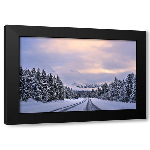 To the Wonderland Black Modern Wood Framed Art Print by Xu