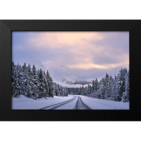 To the Wonderland Black Modern Wood Framed Art Print by Xu