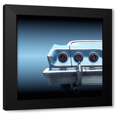 US classic car 1963 impala Black Modern Wood Framed Art Print by Gube