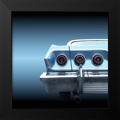 US classic car 1963 impala Black Modern Wood Framed Art Print by Gube
