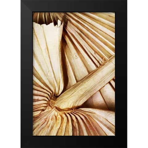 Natural Dried Palms I  Black Modern Wood Framed Art Print by Aldridge, Ashley