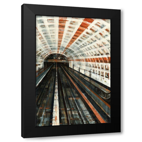 Metro Black Modern Wood Framed Art Print with Double Matting by Droug, Anya