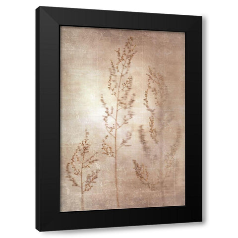 Delicate I Black Modern Wood Framed Art Print with Double Matting by YK Studios