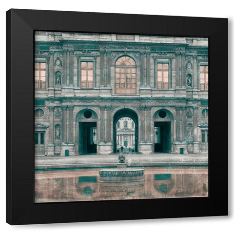 By the Stones Black Modern Wood Framed Art Print with Double Matting by YK Studios