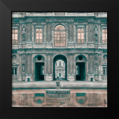 By the Stones Black Modern Wood Framed Art Print by YK Studios