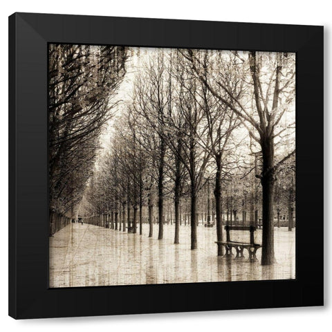 Blurred Visions I Black Modern Wood Framed Art Print with Double Matting by YK Studios