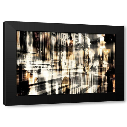Intentions II Black Modern Wood Framed Art Print by YK Studios