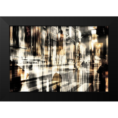 Intentions II Black Modern Wood Framed Art Print by YK Studios