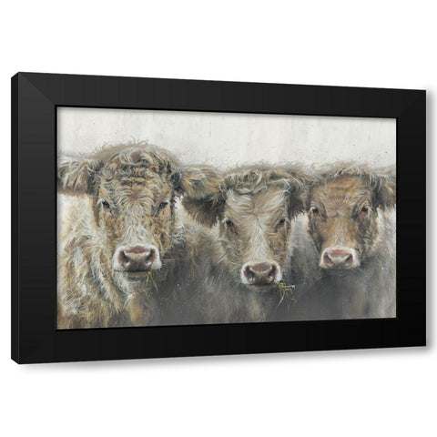 The Three of UsÂ  Black Modern Wood Framed Art Print with Double Matting by Merryn, Bree