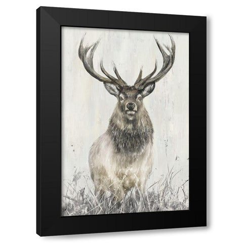 Proud Sinclair Black Modern Wood Framed Art Print by Merryn, Bree