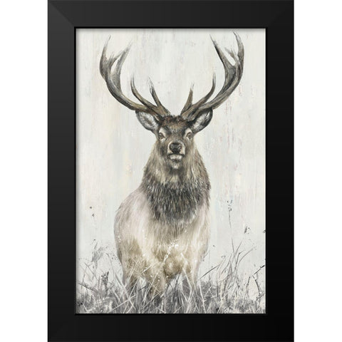 Proud Sinclair Black Modern Wood Framed Art Print by Merryn, Bree