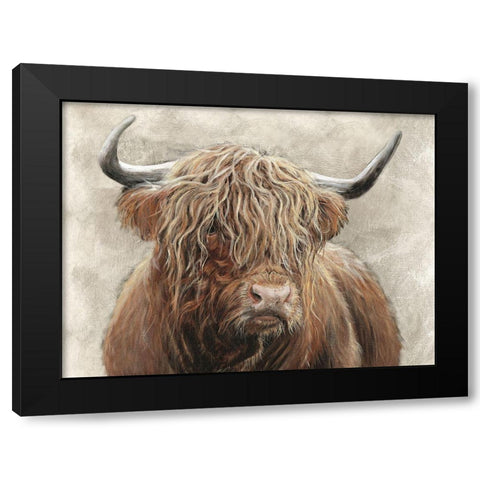 Agnus Black Modern Wood Framed Art Print by Merryn, Bree