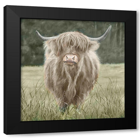 Isla Black Modern Wood Framed Art Print with Double Matting by Merryn, Bree