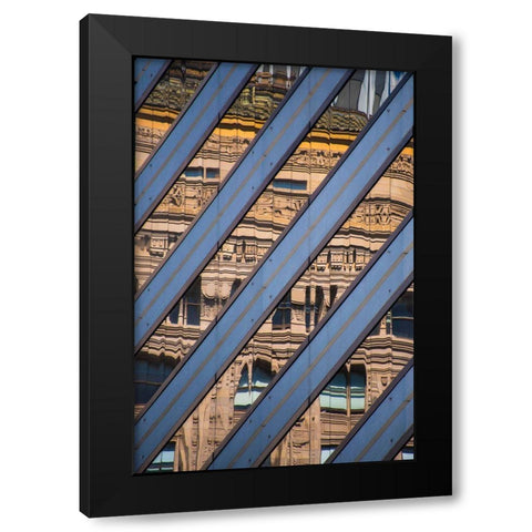 Hocket Black Modern Wood Framed Art Print by David Zumbalist
