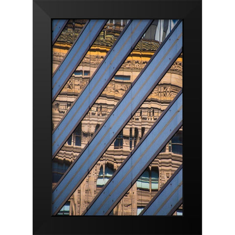 Hocket Black Modern Wood Framed Art Print by David Zumbalist