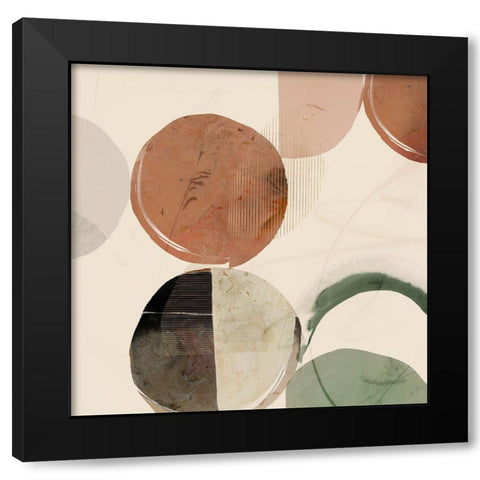 Swing I  Black Modern Wood Framed Art Print by Hazel J