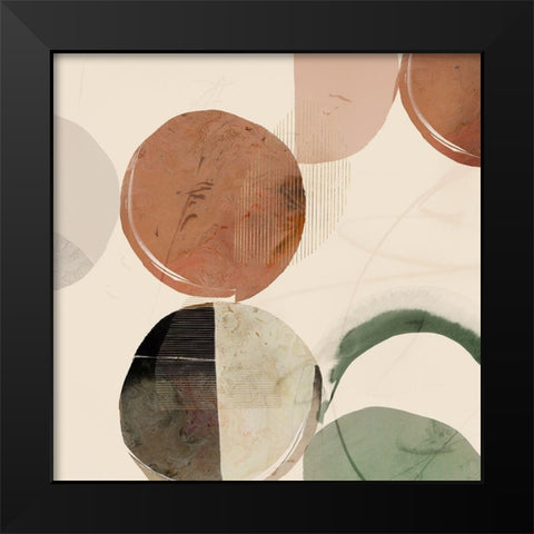 Swing I  Black Modern Wood Framed Art Print by Hazel J