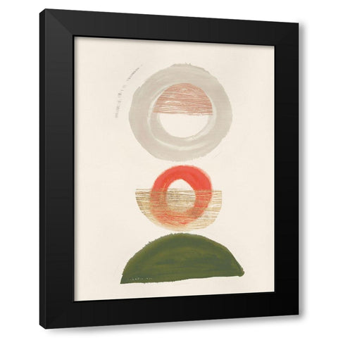 Crescent Lunar I  Black Modern Wood Framed Art Print by Hazel J