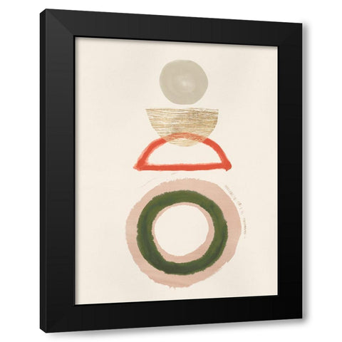 Crescent Lunar II  Black Modern Wood Framed Art Print by Hazel J