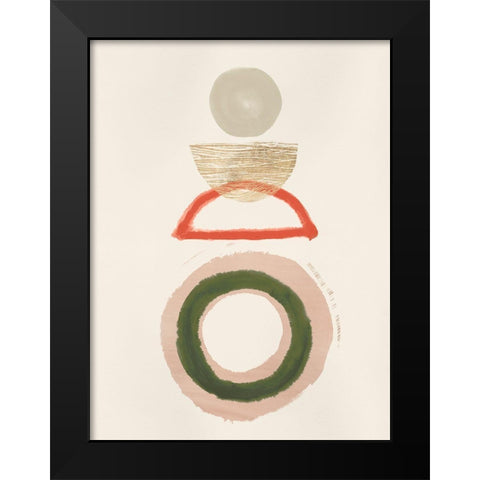 Crescent Lunar II  Black Modern Wood Framed Art Print by Hazel J