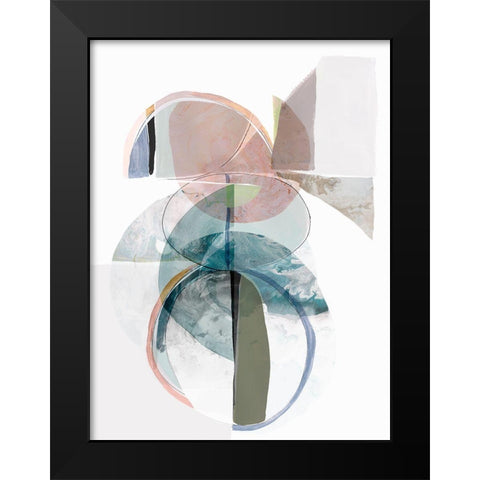 Vertex I  Black Modern Wood Framed Art Print by Hazel J