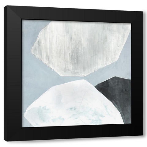 Blue Foundtain I Black Modern Wood Framed Art Print by Hazel J