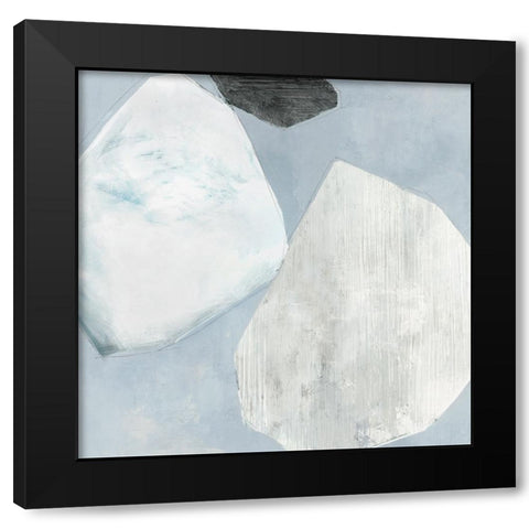 Blue Foundtain II Black Modern Wood Framed Art Print by Hazel J