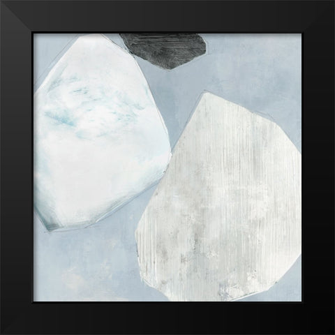 Blue Foundtain II Black Modern Wood Framed Art Print by Hazel J