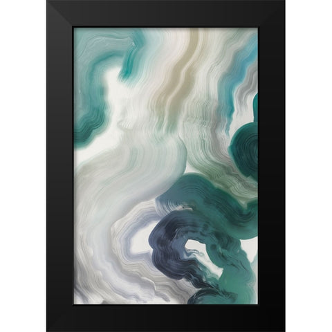 Harmonious Hues I Black Modern Wood Framed Art Print by Hazel J