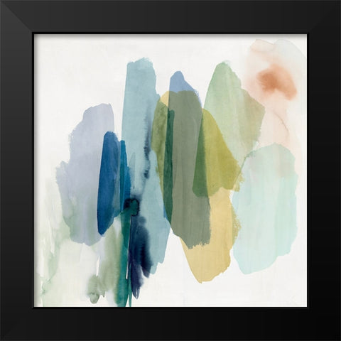 Dreams in Motion I Black Modern Wood Framed Art Print by Hazel J