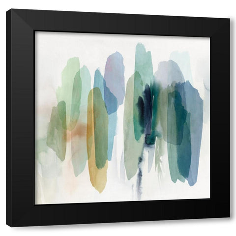 Dreams in Motion II Black Modern Wood Framed Art Print by Hazel J