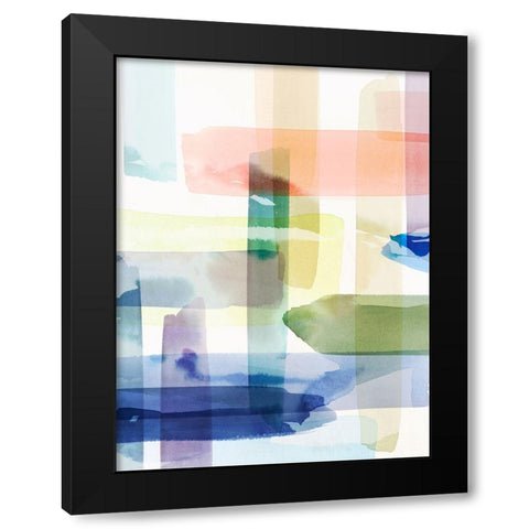 Illusionary Impressions II Black Modern Wood Framed Art Print with Double Matting by Hazel J