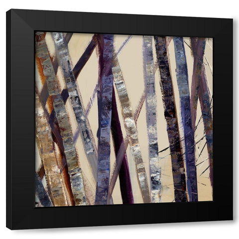 Juxtapose I Black Modern Wood Framed Art Print by Hoop, Fiona