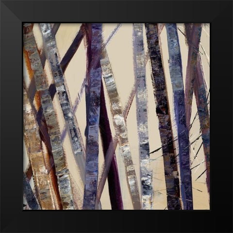 Juxtapose I Black Modern Wood Framed Art Print by Hoop, Fiona