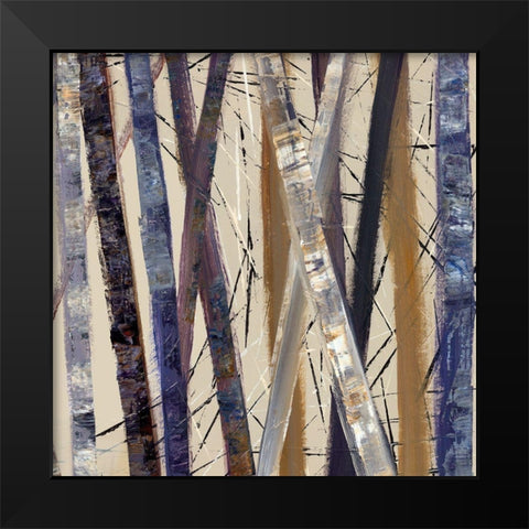 Juxtapose II  Black Modern Wood Framed Art Print by Hoop, Fiona