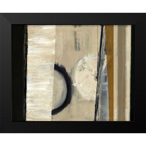 The Grey I Black Modern Wood Framed Art Print by Hoop, Fiona