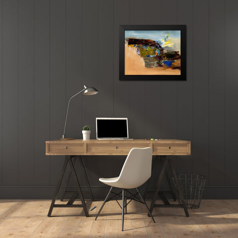 Remind Me Black Modern Wood Framed Art Print by Hoop, Fiona
