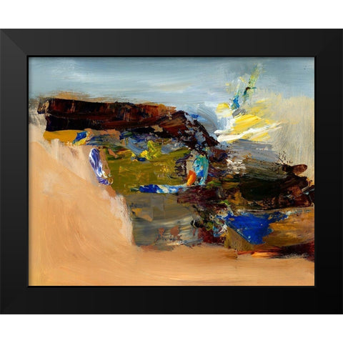 Remind Me Black Modern Wood Framed Art Print by Hoop, Fiona