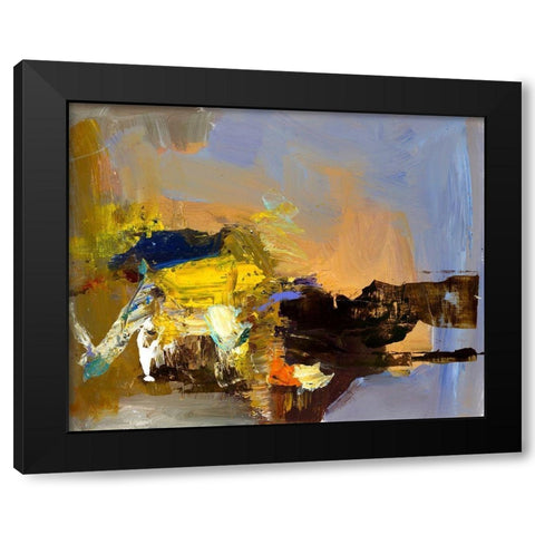 Celestial Black Modern Wood Framed Art Print by Hoop, Fiona