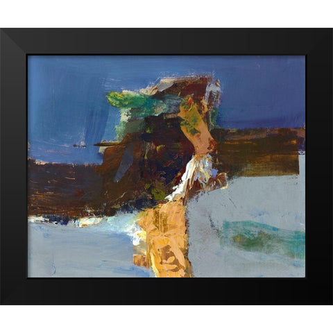 Growing by you Black Modern Wood Framed Art Print by Hoop, Fiona