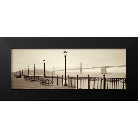 San Fran I Black Modern Wood Framed Art Print by Rezzonico, Carlo