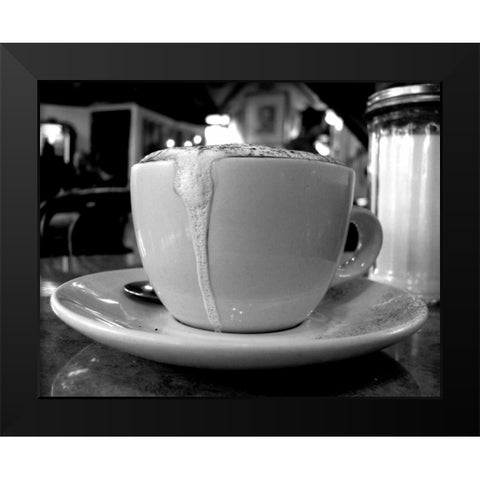 The Perfect Cup Black Modern Wood Framed Art Print by Amour, Scott