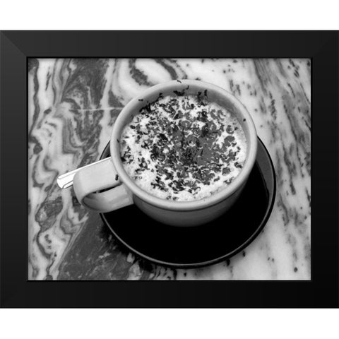 Con Ciccolata Black Modern Wood Framed Art Print by Amour, Scott