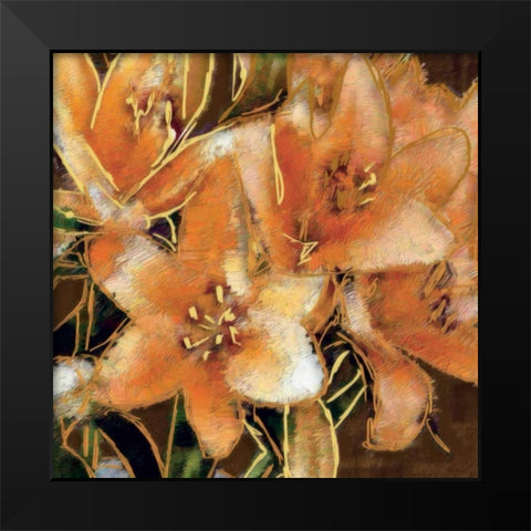 Apricot Dream I Black Modern Wood Framed Art Print by Ashfield, Lane