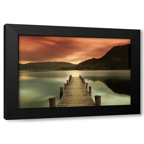 Ullswater Black Modern Wood Framed Art Print by Allen, Mel