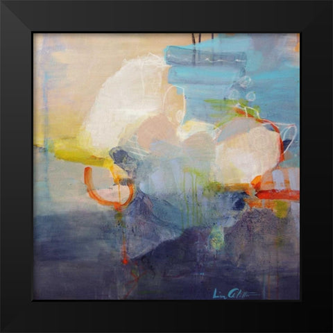 Above the Clouds Black Modern Wood Framed Art Print by Alattar, Lina